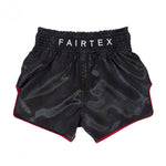 Fairtex Stealth Muay Thai Shorts Slim Cut BS1901 Black