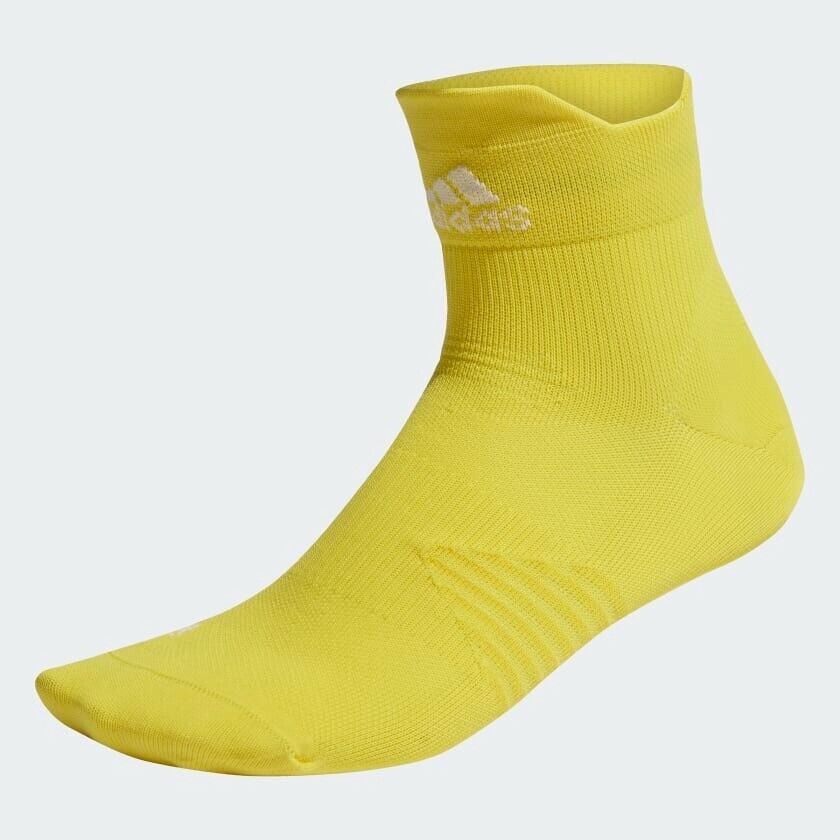 adidas Ankle Performance Running Socks Yellow Sports