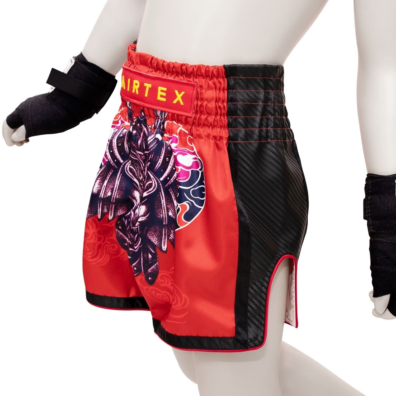 Fairtex Kids Muay Thai Shorts Silent Warrior Red BSK2108