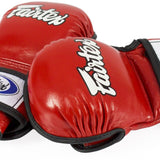 Fairtex Sparring Leather MMA Gloves FGV15 Hybrid Martial Arts 5-6 oz.