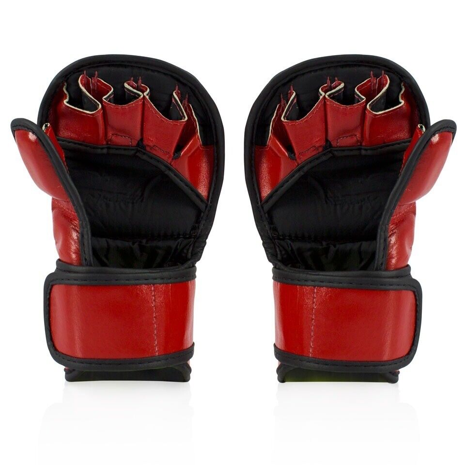 Fairtex Sparring Leather MMA Gloves FGV15 Hybrid Martial Arts 5-6 oz.