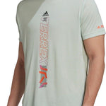 adidas Terrex Agravic Trail Running T-Shirt Mens Sustainable Black Lime White