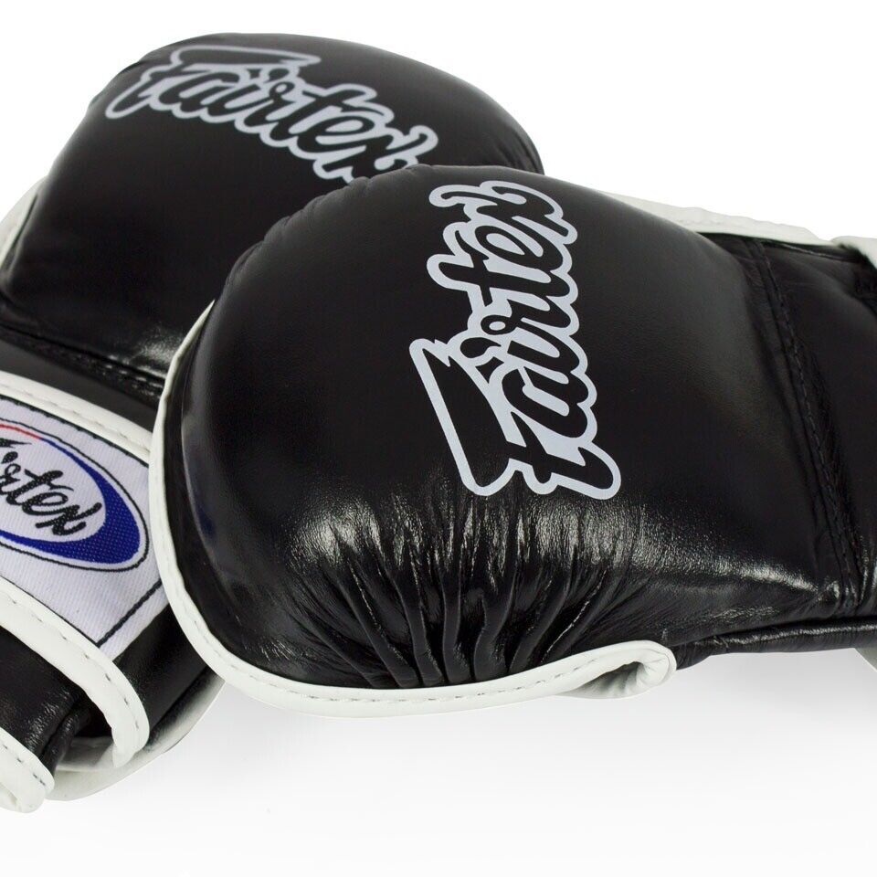 Fairtex Sparring Leather MMA Gloves FGV15 Hybrid Martial Arts 5-6 oz.
