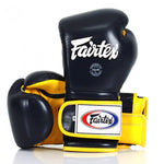 Fairtex BGV9 Mexican Style Boxing Gloves Muay Thai Black Blue White