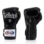 Fairtex BGV9 Mexican Style Boxing Gloves Muay Thai Black Blue White