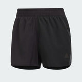 adidas Run Icons 3-Stripes Womens Running Shorts Black Fitness Ladies Gym