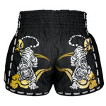 TUFF Muay Thai Shorts Black Twin Tiger MSC120