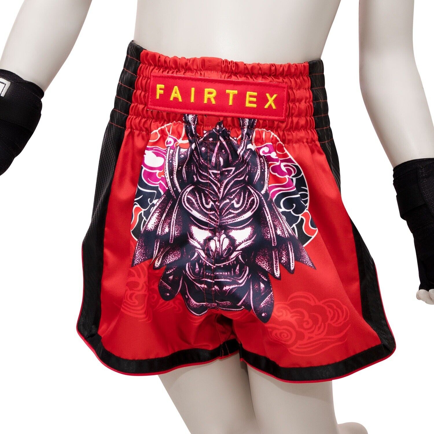 Fairtex Kids Muay Thai Shorts Silent Warrior Red BSK2108