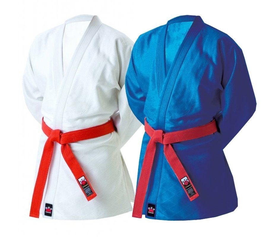 Cimac Judo Gi White Blue Suit 450g Uniform