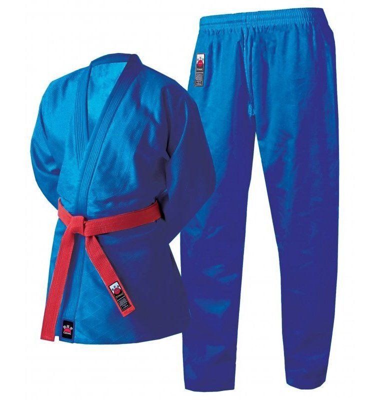 Cimac Judo Gi White Blue Suit 450g Uniform