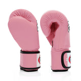 Fairtex BGV1 Boxing Gloves Leather Muay Thai Pink