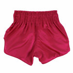 Fairtex Mens Golden River Muay Thai Shorts Red Satin