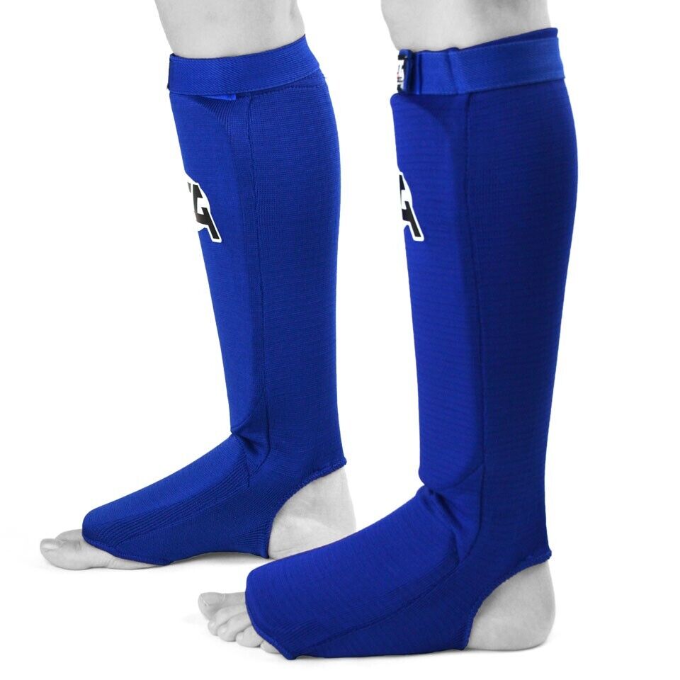 MTG Pro Shinguards Insteps Elasticated Muay Thai Karate