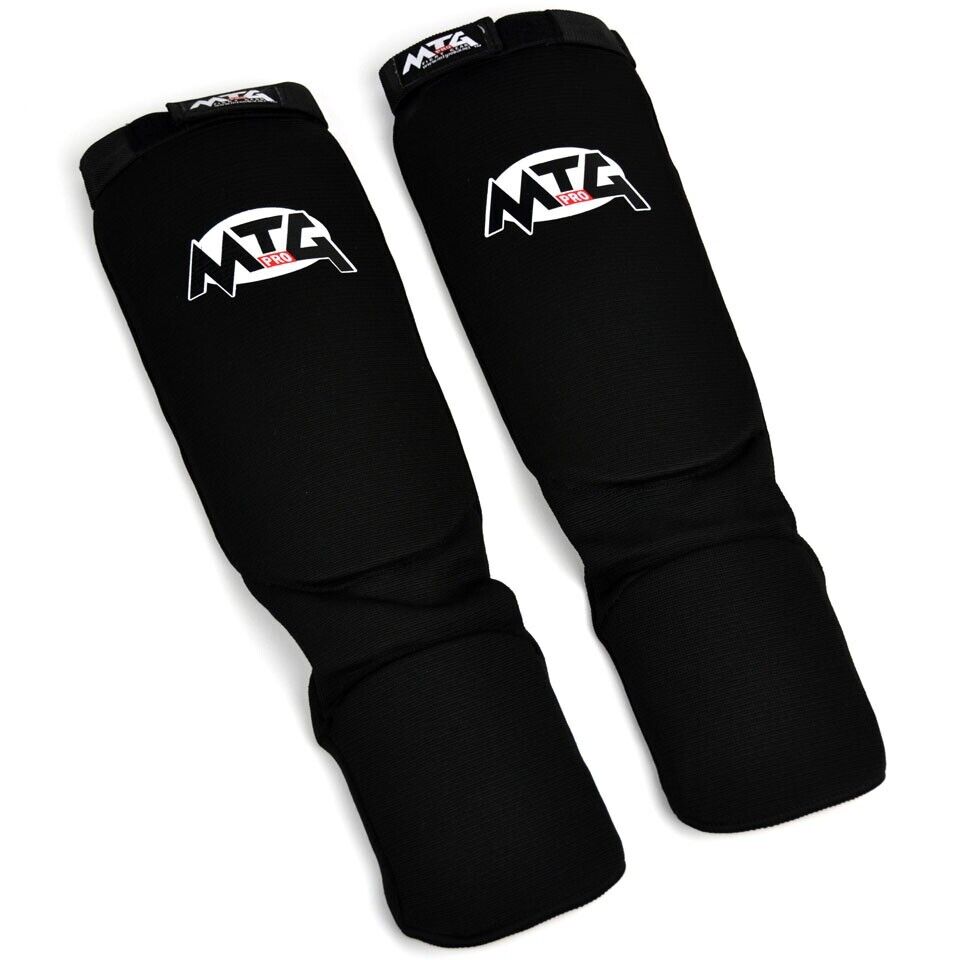 MTG Pro Shinguards Insteps Elasticated Muay Thai Karate