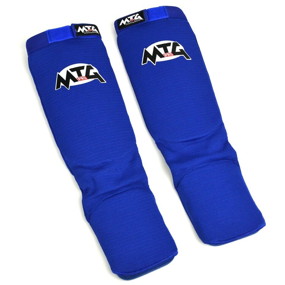 MTG Pro Shinguards Insteps Elasticated Muay Thai Karate