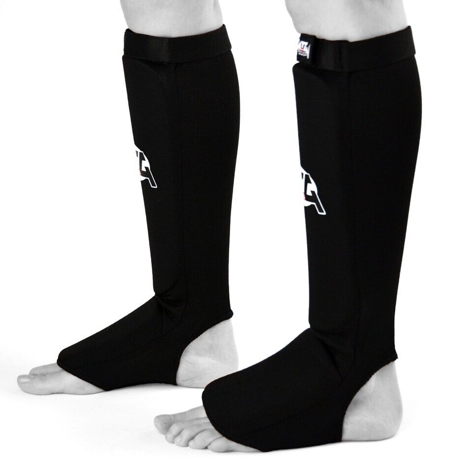 MTG Pro Shinguards Insteps Elasticated Muay Thai Karate