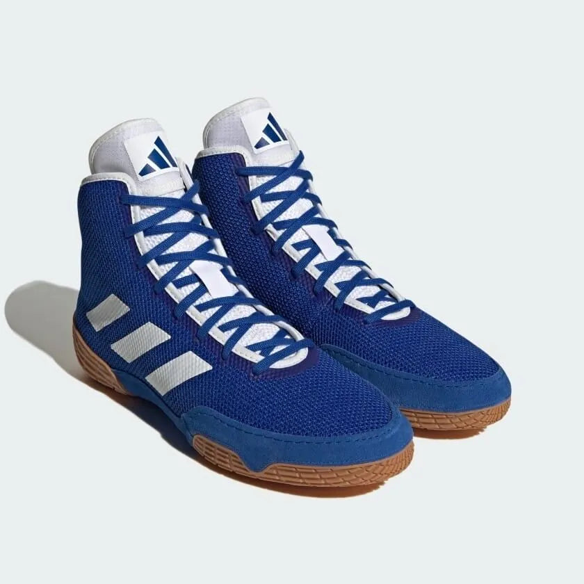 adidas Mens Tech Fall 2.0 Blue Wrestling Shoes Budo Online
