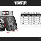 TUFF Muay Thai Shorts Yant Narai Turning The Land Retro Fit