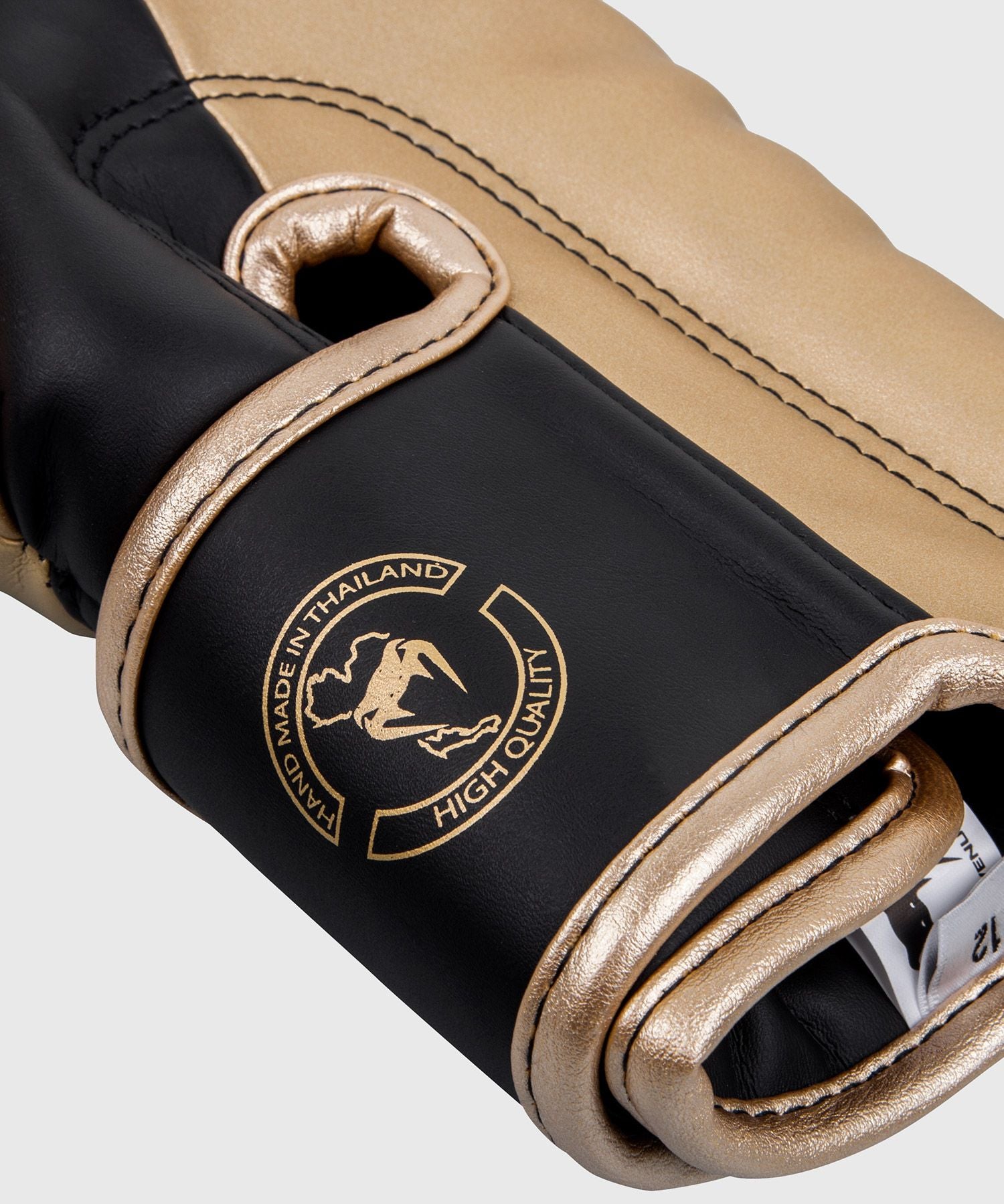Venum Elite Boxing Gloves - Black/Gold - Handmade