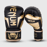 Venum Elite Boxing Gloves - Black/Gold - Handmade