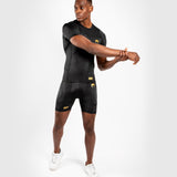 Venum G-Fit Short Sleeve MMA Rashguard BJJ Black & Gold