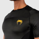 Venum G-Fit Short Sleeve MMA Rashguard BJJ Black & Gold