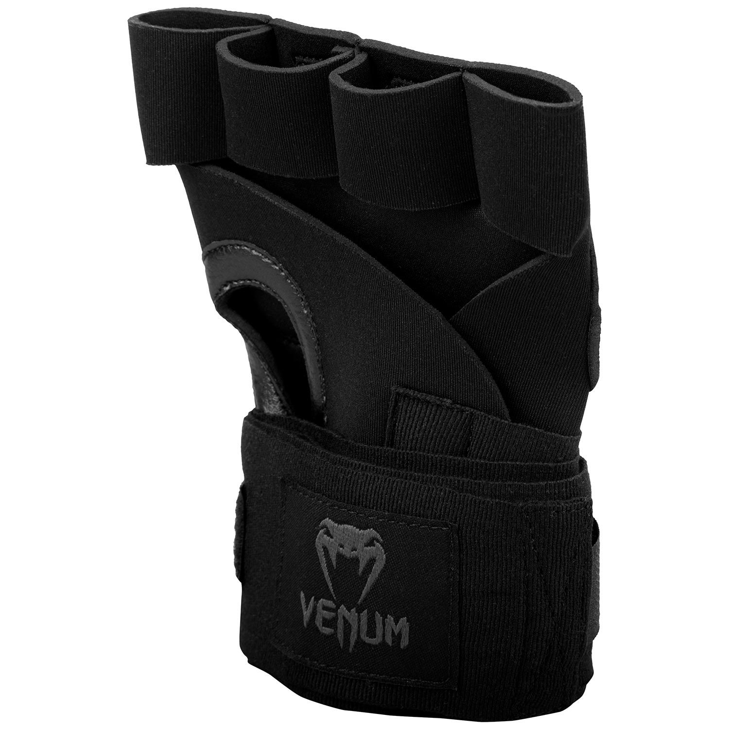 Venum Kontact Gel Quick Wrap Gloves - Black/Black