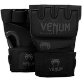 Venum Kontact Gel Quick Wrap Gloves - Black/Black