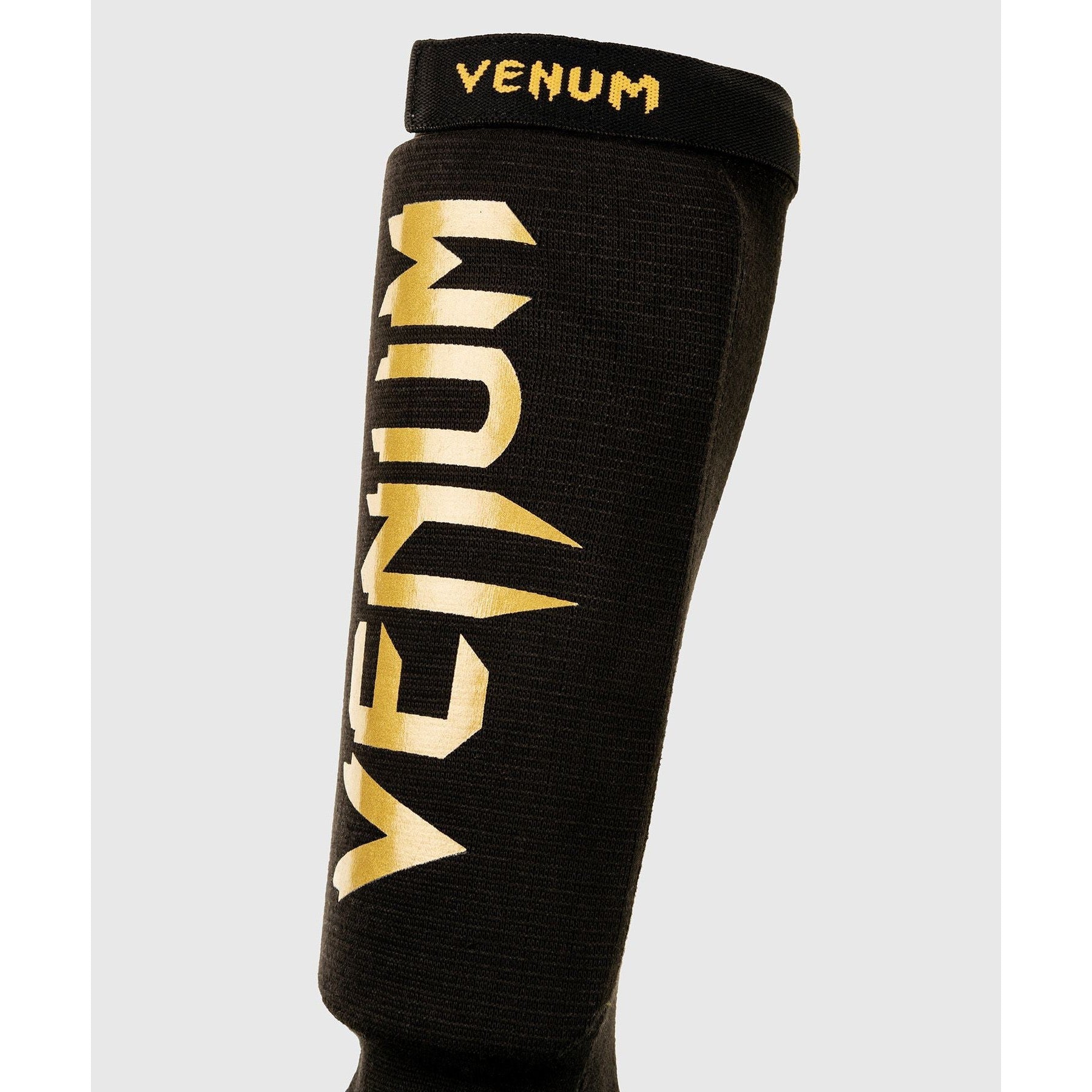 Venum Kontact Shin Guards Black/Gold MMA Kickboxing