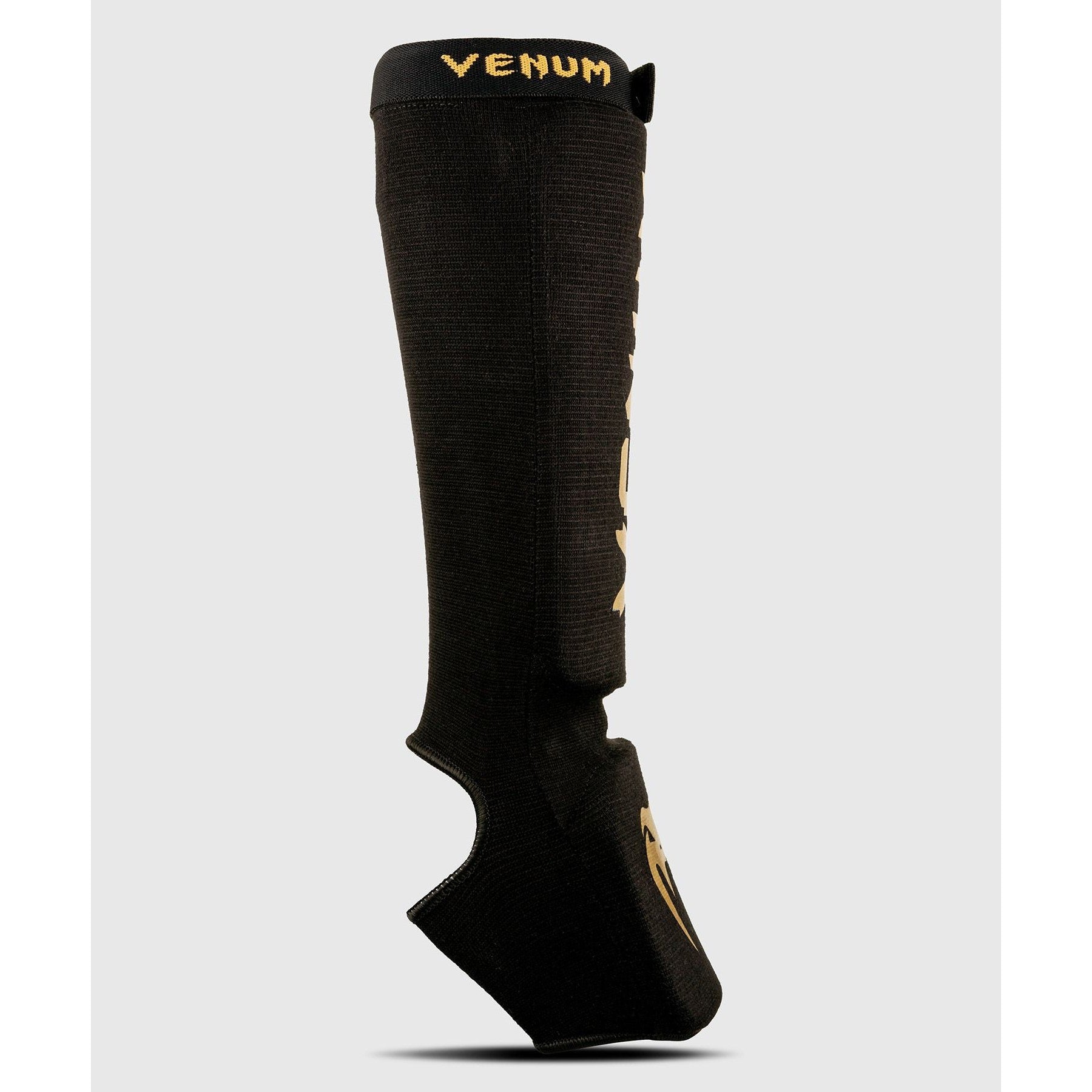 Venum Kontact Shin Guards Black/Gold MMA Kickboxing