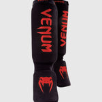 Venum Kontact Shin Guards Black/Red MMA Kickboxing