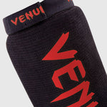 Venum Kontact Shin Guards Black/Red MMA Kickboxing