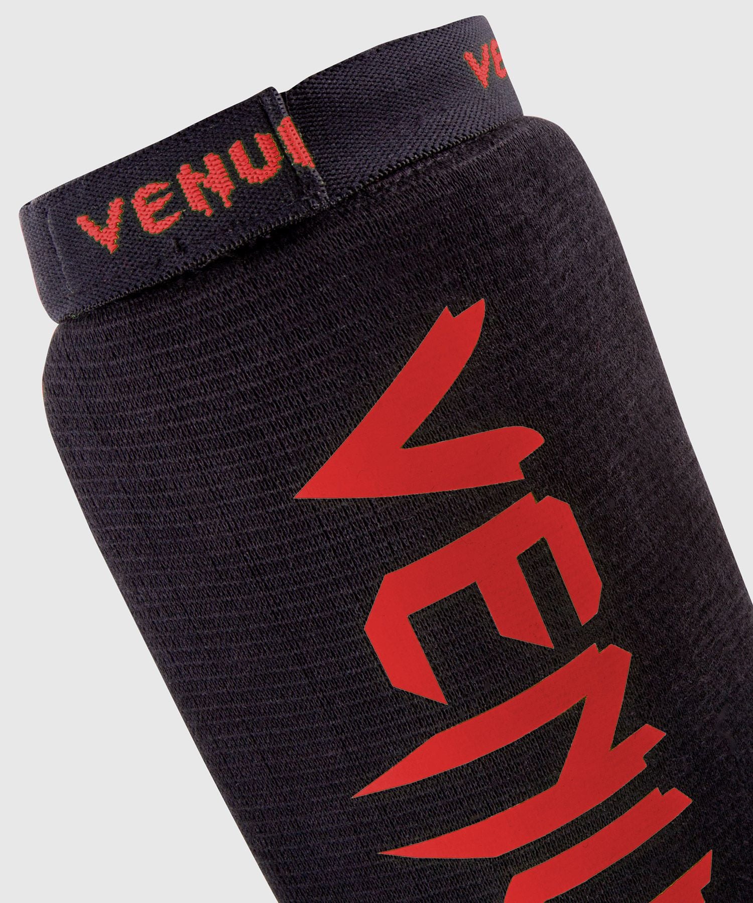 Venum Kontact Shin Guards Black/Red MMA Kickboxing