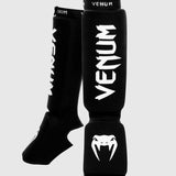 Venum Kontact Shin Guards Black/White Martial Arts