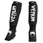 Venum Kontact Shin Guards Black/White Martial Arts
