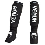 Venum Kontact Shin Guards Black/White Martial Arts