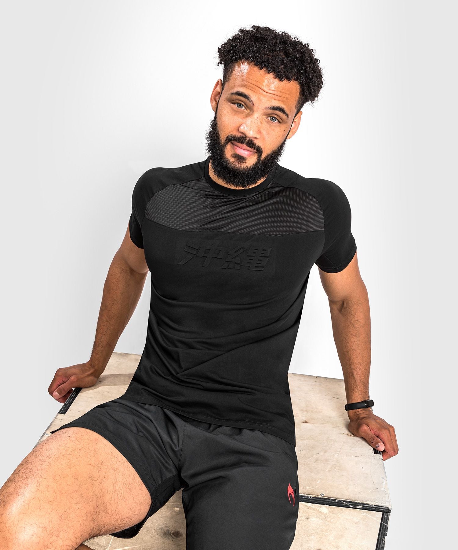 Venum Okinawa 3.0 MMA T-Shirt Athleisure Black Red