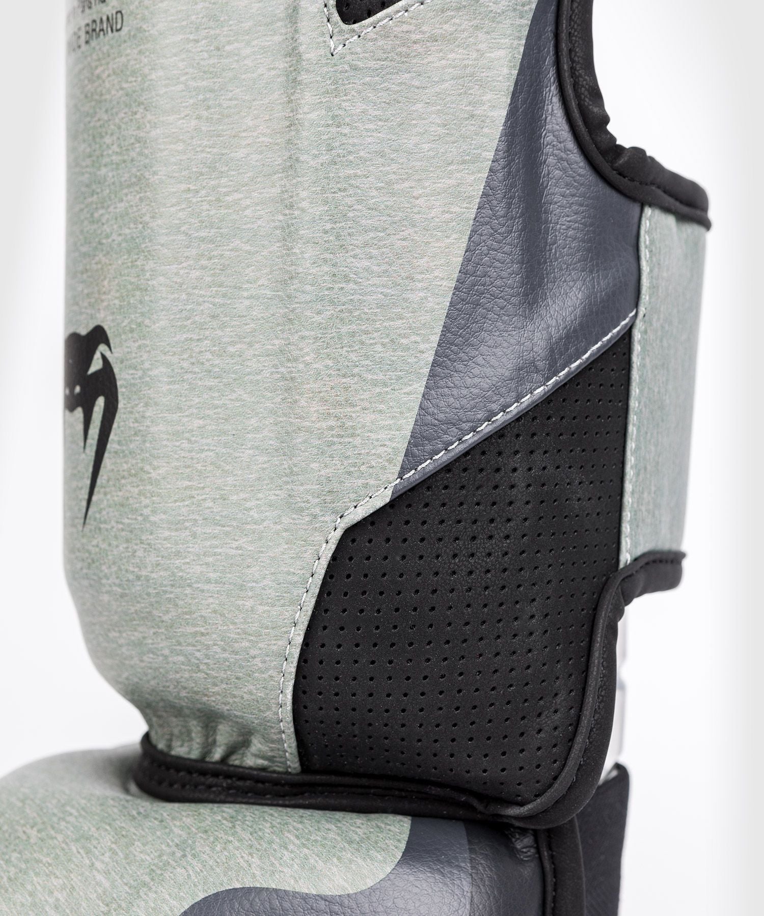 Venum Stone Shinguards Mineral Green MMA Kickboxing Thai