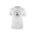 adidas Boxing Logo T-Shirt Black White 100% Cotton