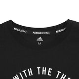 adidas Boxing Logo T-Shirt Black White 100% Cotton
