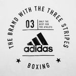 adidas Boxing Logo T-Shirt Black White 100% Cotton