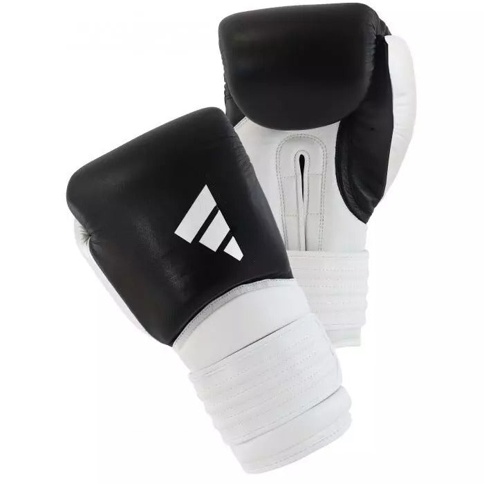 adidas Hybrid 300X Boxing Gloves Leather Satin Lined