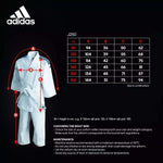 adidas J250 Kids Judo Uniform Gi 9oz Suit + White Belt