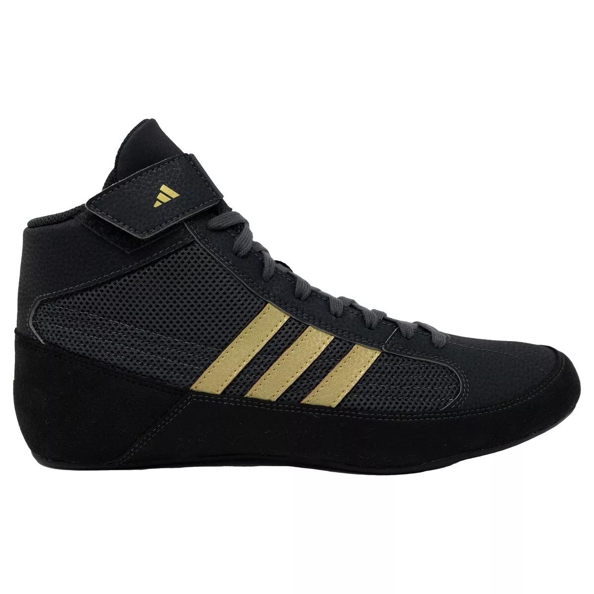 adidas Havoc Kids Wrestling Shoes Charcoal Gold Childrens Boxing
