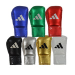 adidas AdiStar 3.0 Leather Pro Boxing Gloves BBBC Approved Metallic