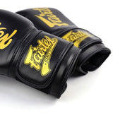 Fairtex Super Sparring Muay Thai Boxing Gloves BGV18 Black 20oz.