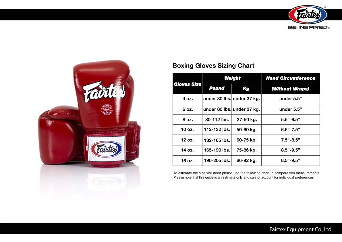 Fairtex BGV1-B Breathable Boxing Gloves Leather Muay Thai
