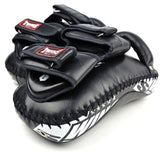 Twins KPL12 Deluxe Curved Leather Muay Thai Kick Pads Kickboxing MMA