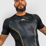 Venum Razor Rashguard Short Sleeves - Black/Gold