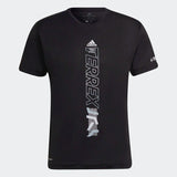 adidas Terrex Agravic Trail Running T-Shirt Mens Sustainable Black Lime White